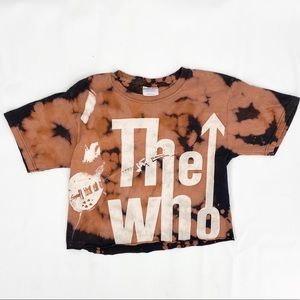 Acid washed The WHO band tee size small